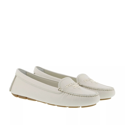 Prada Drive Logo Loafers Leather Talco Loafer