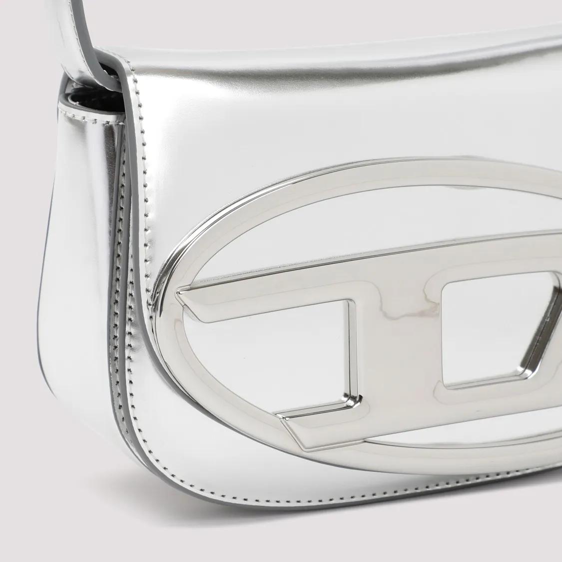 Thumbnail - Diesel Hobo Bags - Silver Leather Handbag - Gr. unisize - in Silber - für Damen