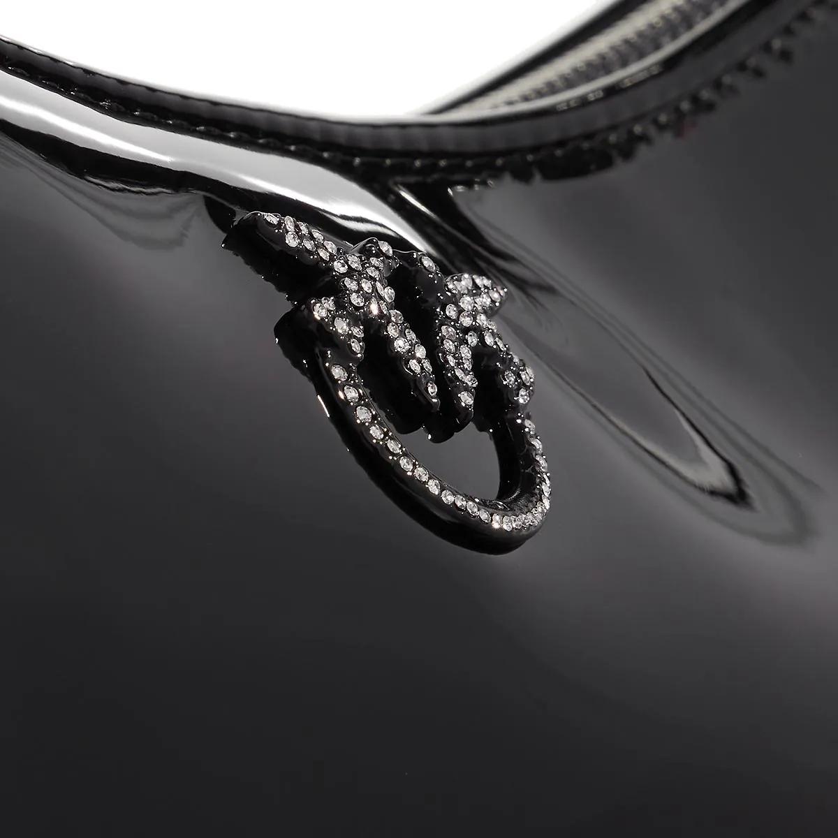 pinko Hobo bags Half Moon Mini Fl in zwart