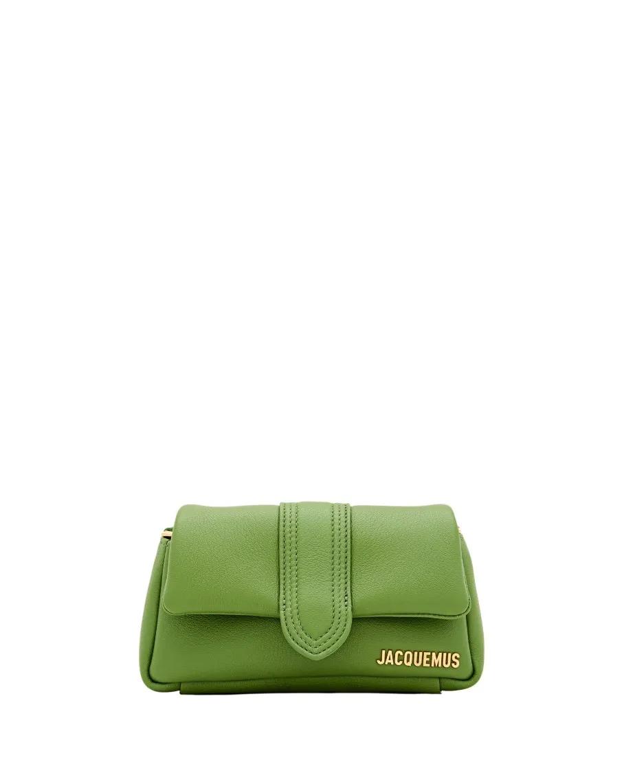 Jacquemus Shopper - Le Petit Bambimou Leather Shoulder Bag - Gr. unisize - in Grün - für Damen