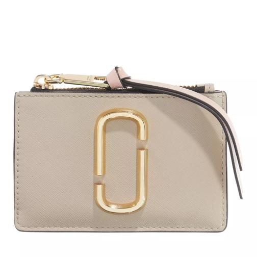 Marc Jacobs The Snapshot Top Zip Wallet Leather Khaki Multi Porte-cartes