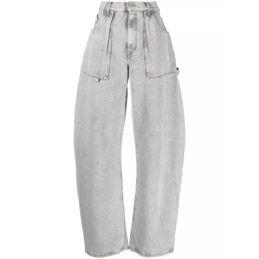 The Attico Gray Effie Denim Pants Grey 