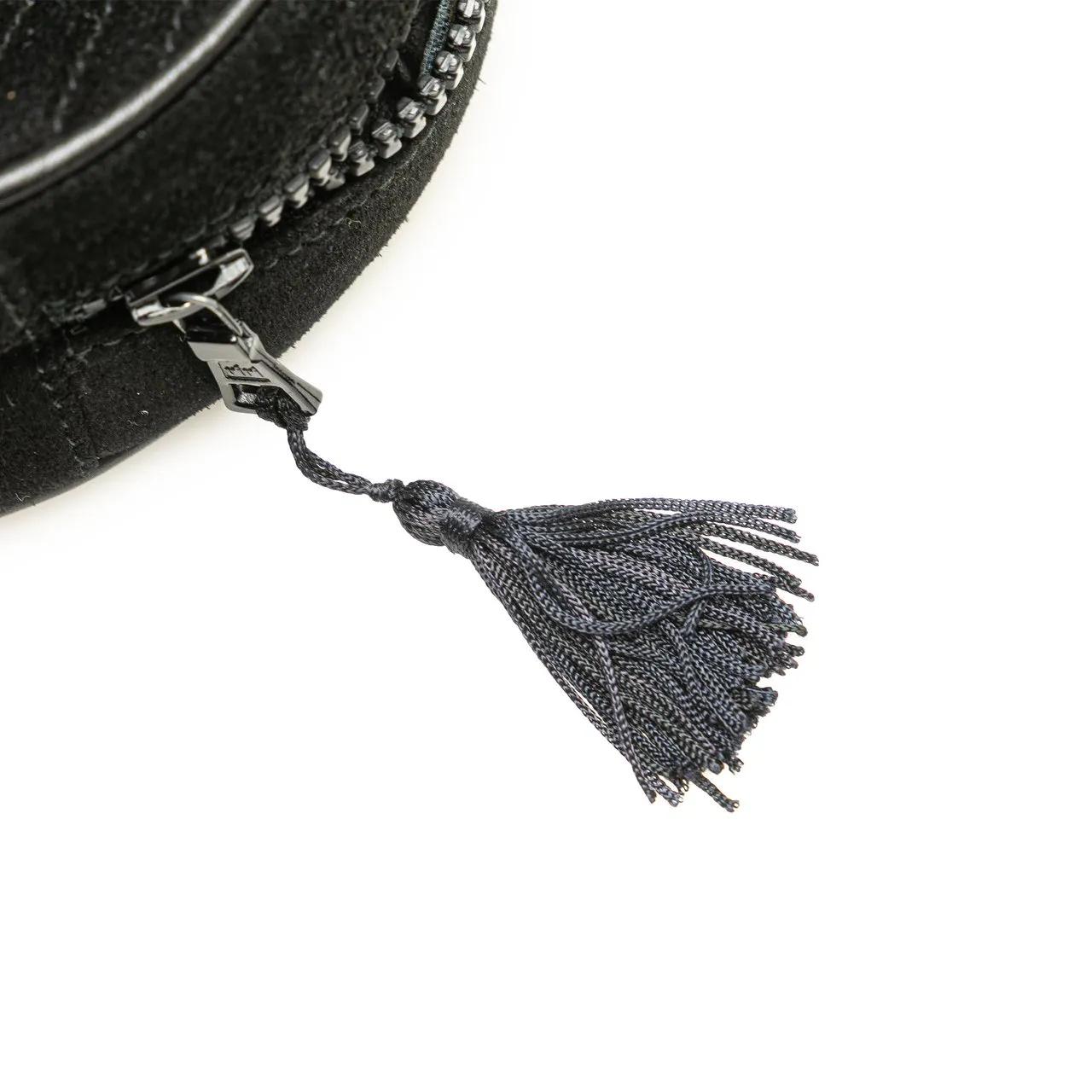 Thumbnail - Celine Crossbody Bags - Round Suede Tassel Handbag - Gr. unisize - in Schwarz - für Damen