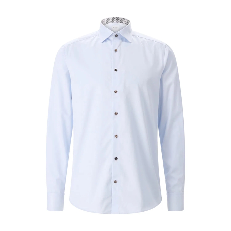 STENSTRÖMS Hemd Slim-Fit Hemd aus Baumwolle mehrfarbig