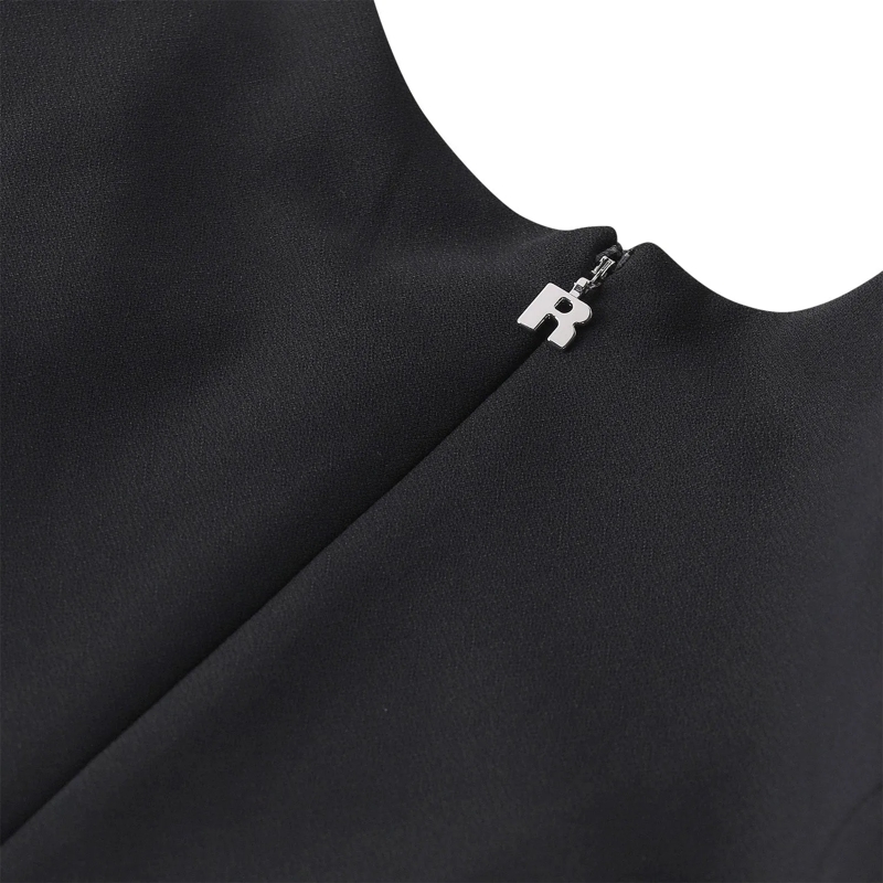 Rotate Minikleid Minikleid aus Crêpe schwarz(Image 5)
