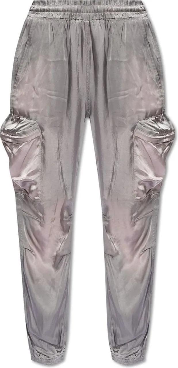 Thumbnail - Diesel - Silver Polyester Trousers - Größe 42 - silberfarben