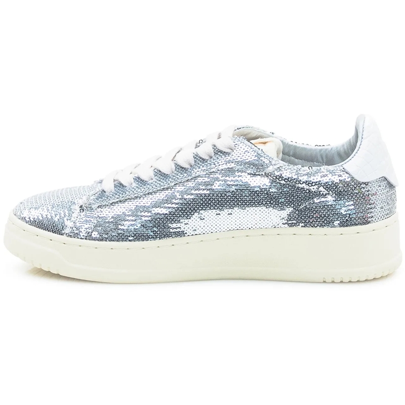 Autry International Low-Top-Sneaker Sneakers Autry Rose Medialist Low con Paillettes A silber(Image 4)