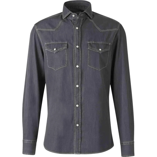 Brunello Cucinelli T-Shirts Cotton Denim Shirt mehrfarbig