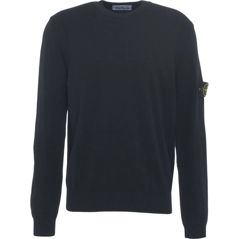 Stone Island  Sweater with logo detail schwarz