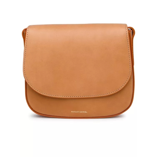 Mansur Gavriel Classic Mini Shoulder Bag Brown Liten väska