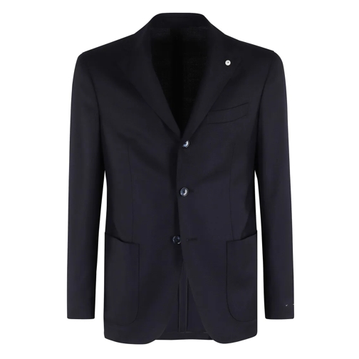 L.B.M. Blazer Tailored Navy Jacket With Classic Lapel Blue