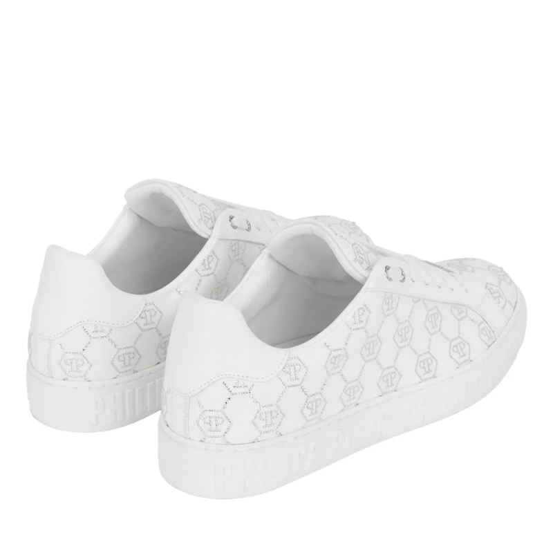 Philipp Plein Low-Top-Sneaker Entdecken Sie die Einzigartigkeit dieser funkelnde weiss(Image 3)