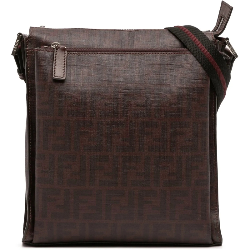 Fendi Sac à bandoulière Zucca Coated Canvas Crossbody braun