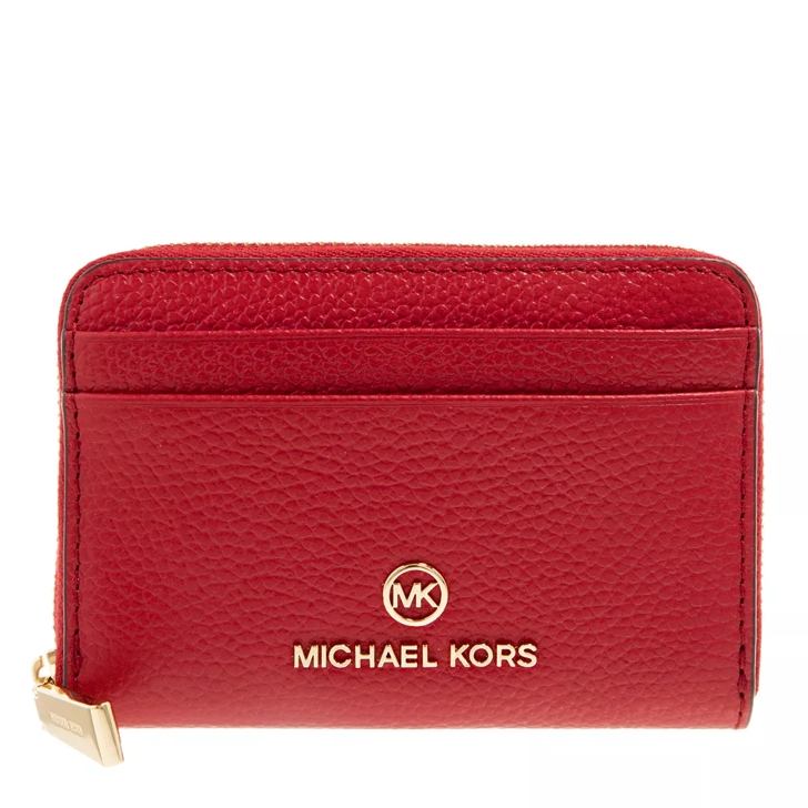 Michael kors small red wallet hot sale