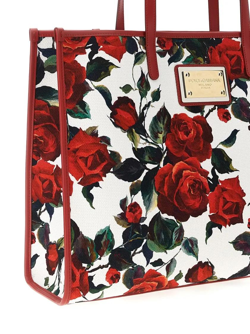 Dolce&Gabbana Shoppers & Totes Floral Shopping Bag in rood