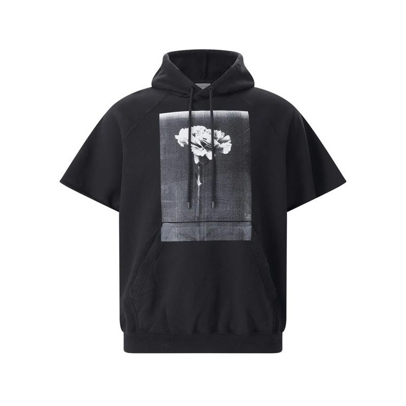 Balenciaga  Hoodie aus Baumwolle schwarz