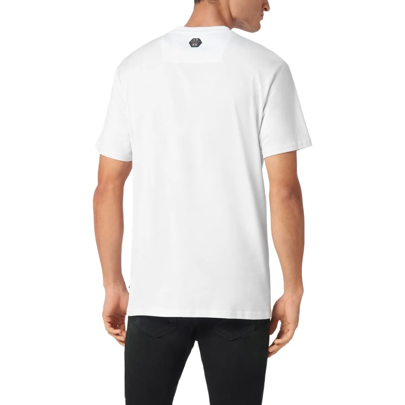 Philipp Plein T-Shirt T-Shirt Smile Mit Schmucksteinen weiss(Image 2)