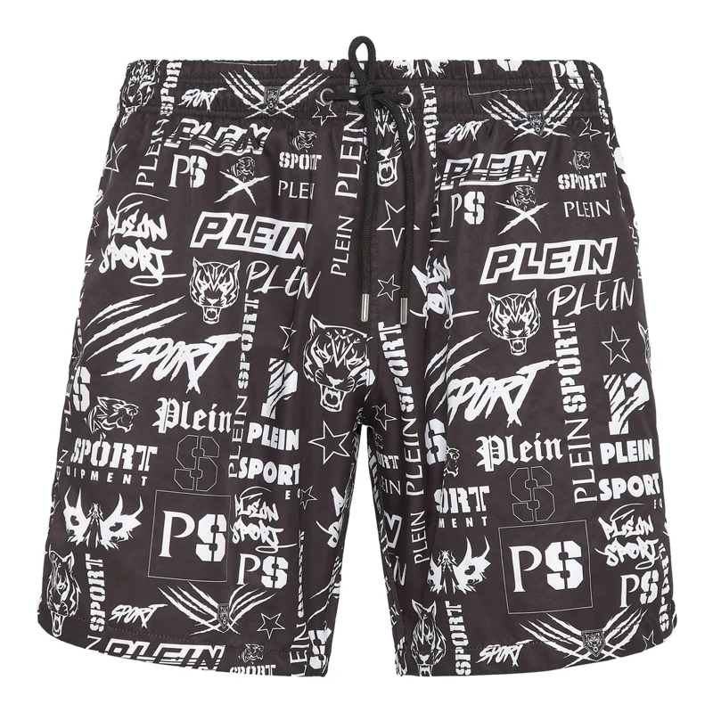 Plein Sport Shorts Badehose schwarz
