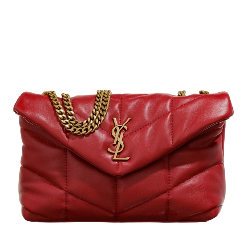 Saint Laurent Crossbody Bag Toy Puffer Crossbody Bag Red