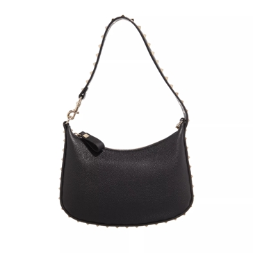 Valentino Garavani Mini Hobo Rockstud Nero | Shoulder Bag