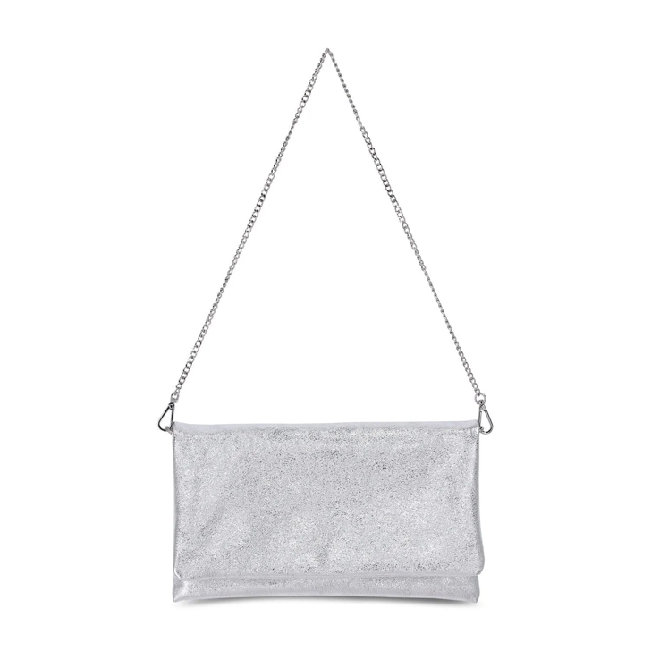 Clutch Abro Tasche Silber Abro Clutch Mit Metallic-Effekt Silber