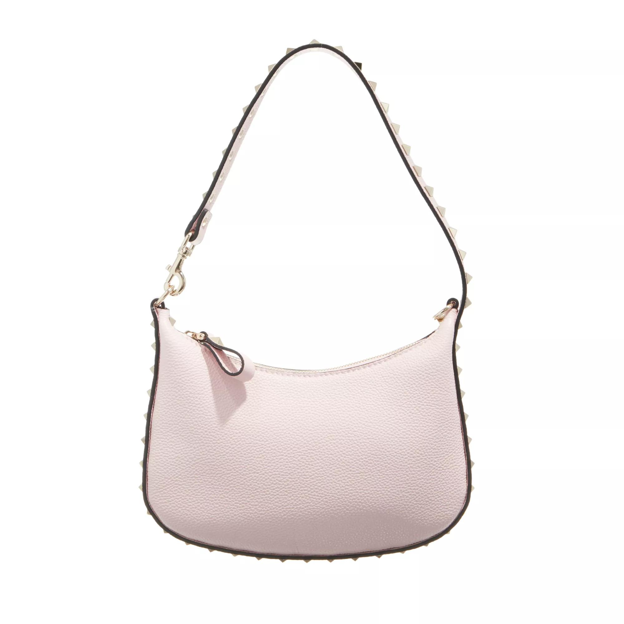 Valentino Garavani Mini Hobo Rockstud Rose Quartz Mini Bag