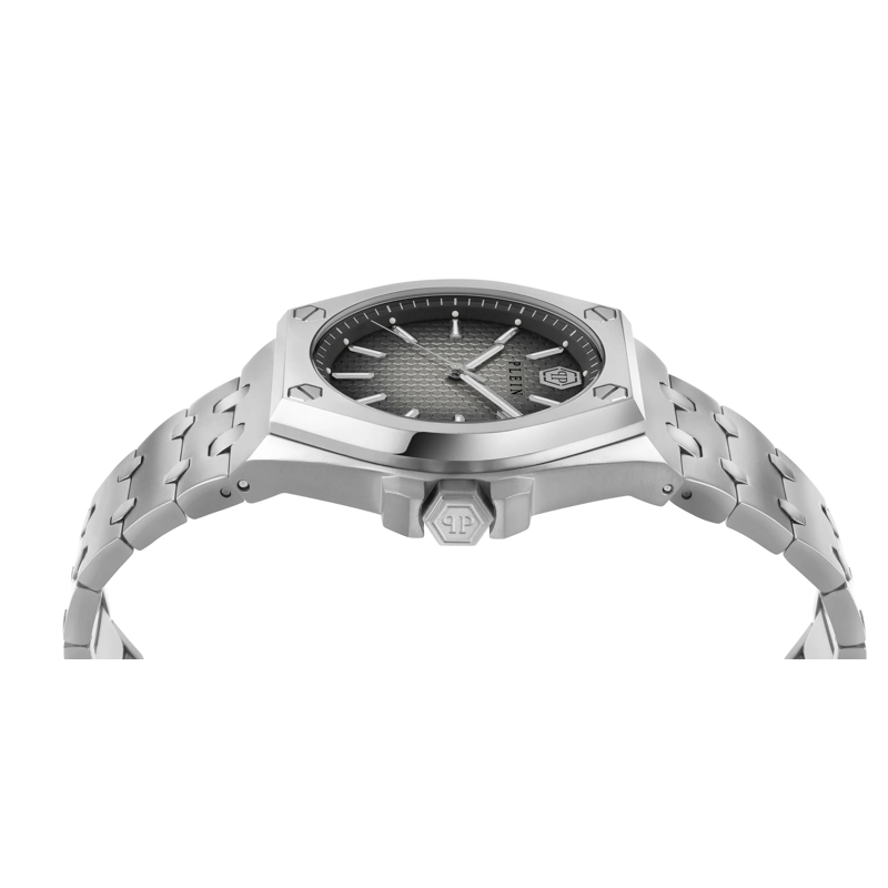 Philipp Plein Quarzuhr Quarz-Analoguhr Plein Extreme Gent silber(Image 4)