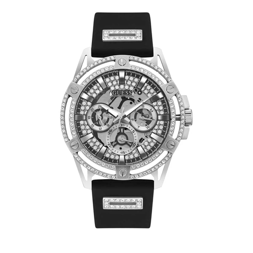 Guess KING Silver Tone Montre multifonction