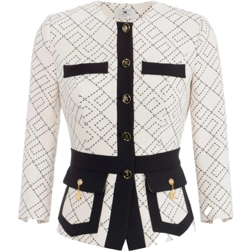 Elisabetta Franchi Veste de transition Jackets Lattenero schwarz