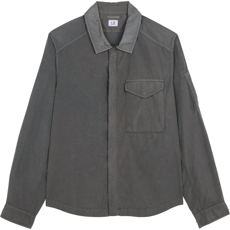 CP Company Doudoune shirtjacket grijs nylon grau
