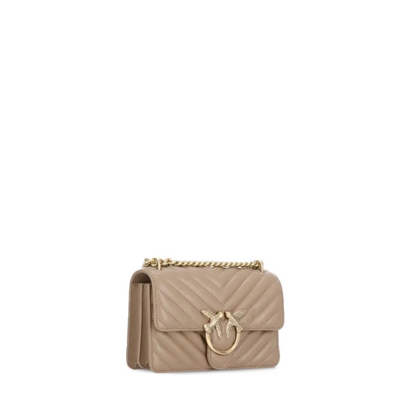 Pinko Minitasche Love One Mini Dc Biscotto Zenzero-Antique Gold(Image 5)