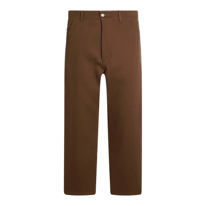 Moschino Anzugshose Brown Cotton Pants Brown