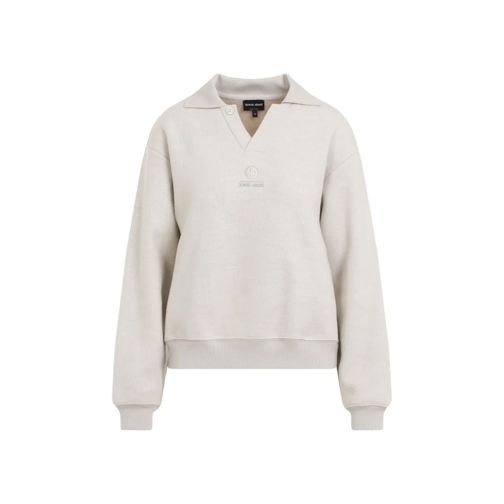 Giorgio Armani Cashmere Polo Sweatshirt White Hemden