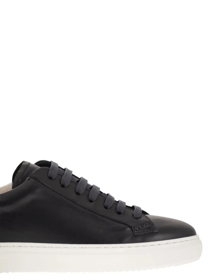 Thumbnail - Doucal's Low-Top Sneaker - Smooth Calfskin Trainers With Memory Foam Insole - Gr. 44 (EU) - in Blau - für Damen