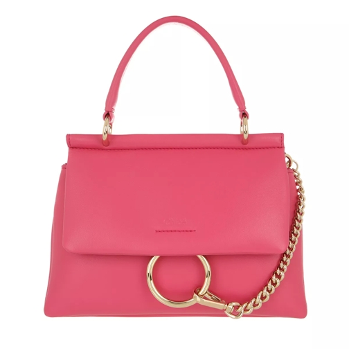 Chloé Small Faye Soft Top Handle Bag Hot Pink Crossbody Bag
