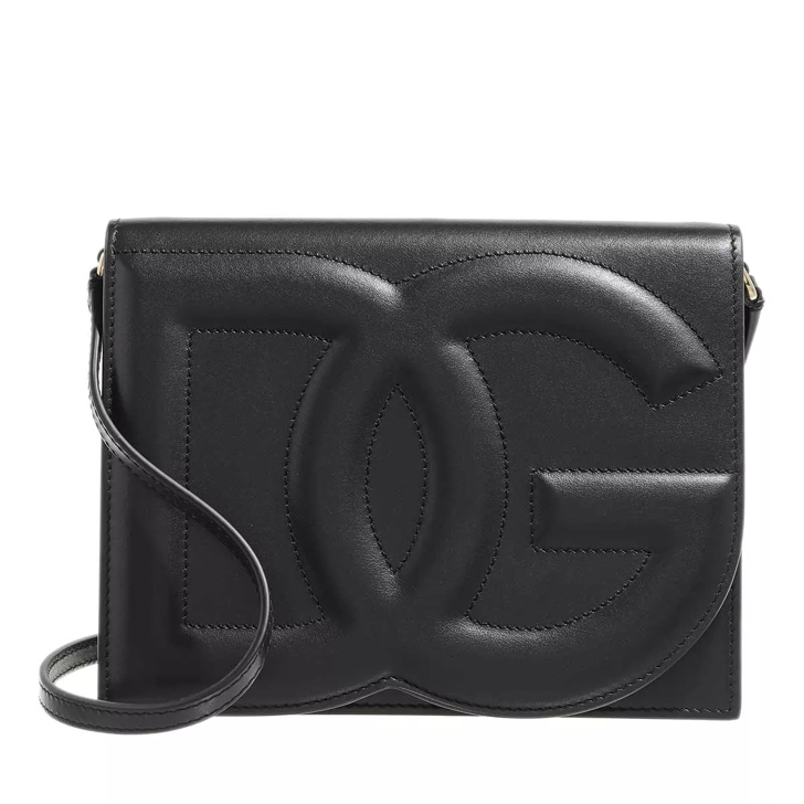 Dolce Gabbana Dg Logo Bag Black Crossbody Bag