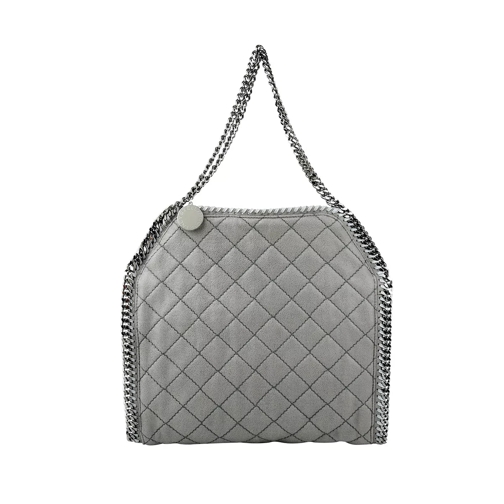 Stella McCartney Small Tote Quilted Shaggy Deer Grey Tote