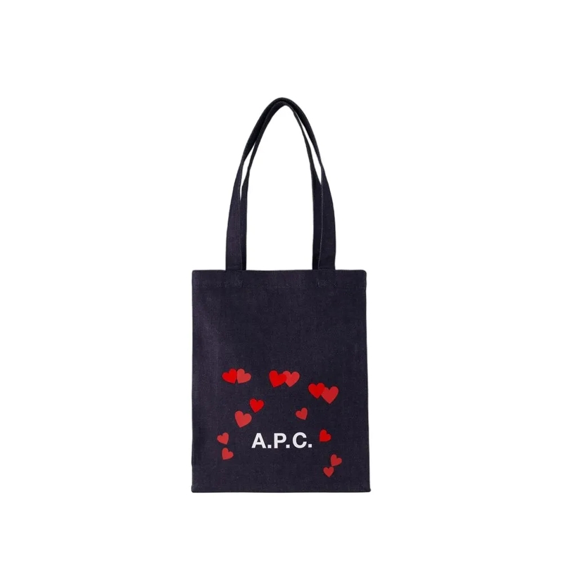 A.P.C. Fourre-tout Lou Blondie Shopper Bag - Cotton - Blue Blue