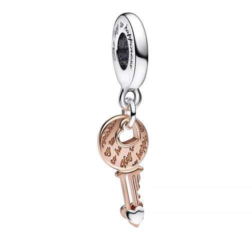 Pandora Key sterling silver and 14k rose gold-plated dangl Pendentif