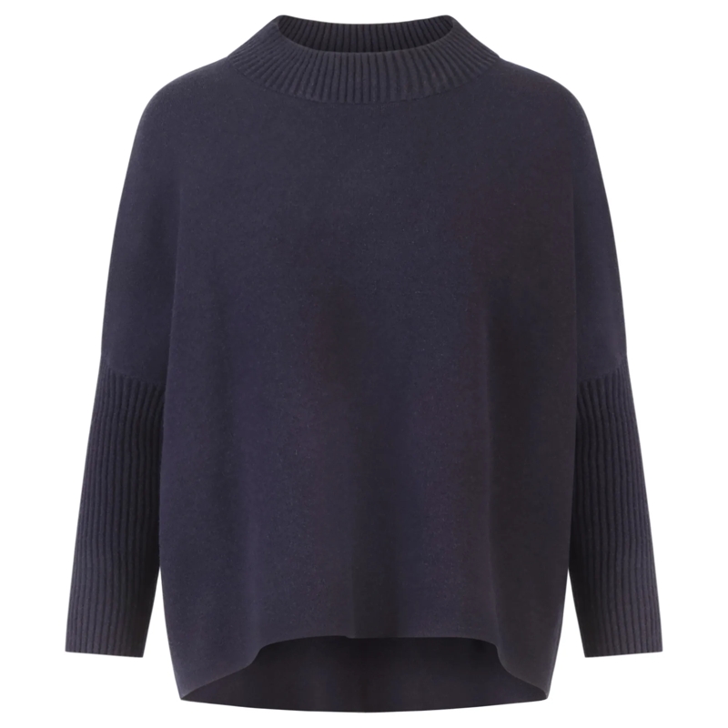 Apart Pullover Oversized Pullover dunkel-blau