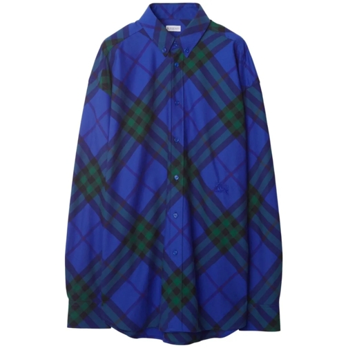 Burberry Chemises Cotton Shirt Blue