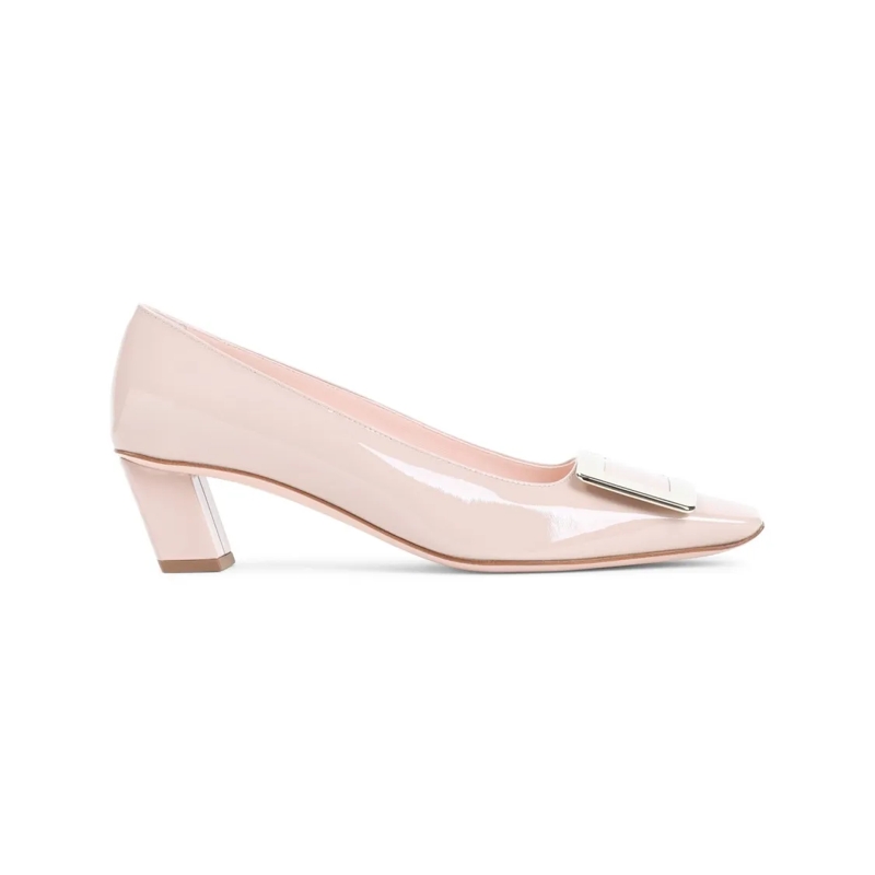 Roger Vivier Escarpins Nude Calf Leather Pumps Pink
