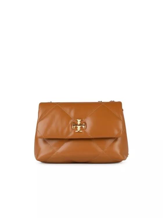 Tory Burch Shopper - Kira%27 Small Brown Leather Crossbody Bag - Gr. unisize - in Braun - für Damen