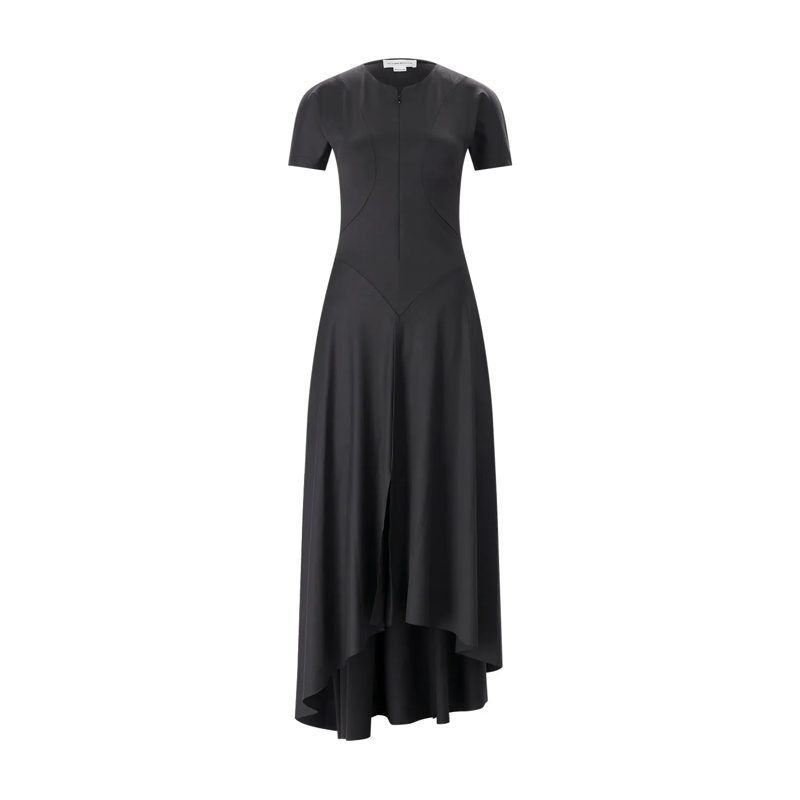 Victoria Beckham Robe longue Elastisches Midikleid schwarz