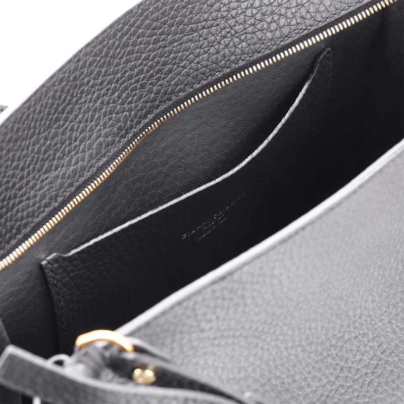 Gianni Chiarini Sac à bandoulière Tasche Bloom aus Leder schwarz(Image 10)