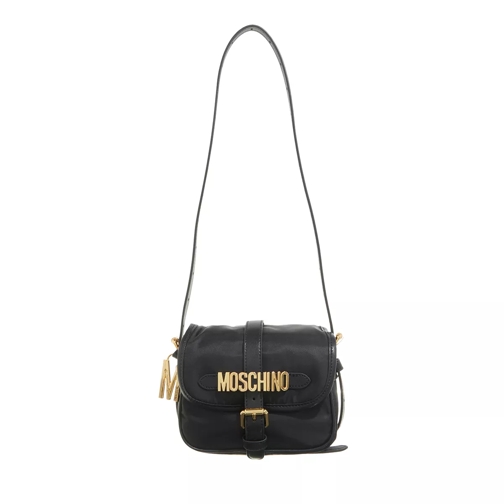 Moschino Multipockets Shoulder Bag Fantasy Print Black Cross body-väskor