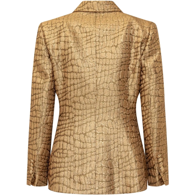 Tom Ford Blazer Blazer Walls in Croco Jacquard gold(Image 2)