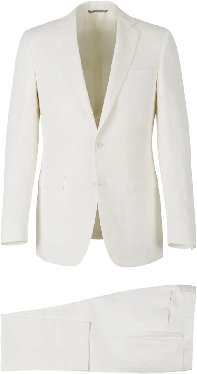Thumbnail - Canali - Linen and Silk Suit - Größe 52 - bunt