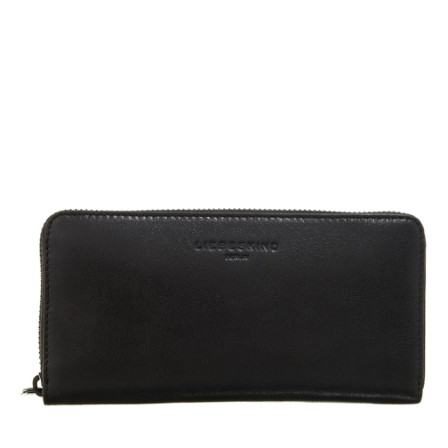 Liebeskind Berlin Paris 4 Lamb Sf Verna Black Portemonnaie mit Zip-Around-Reißverschluss