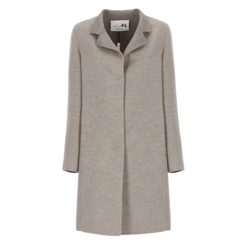 Manzoni 24  Cashmere And Wool Coat Grey